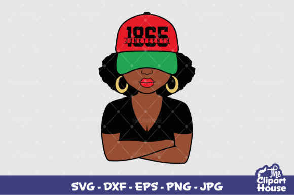 1865 Juneteenth Cap Woman Graphics for Crafts