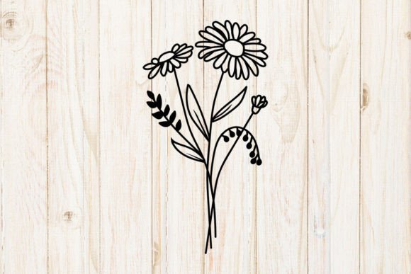 Birth Flower Daisy Graphics for Crafts