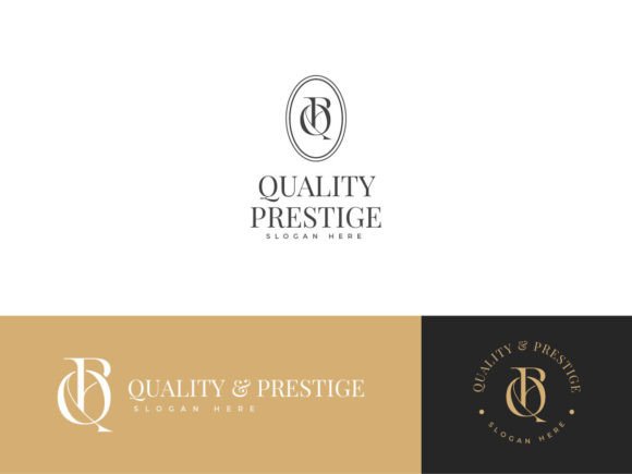 Classic Luxury Letter QP Logo for Small Business Branding