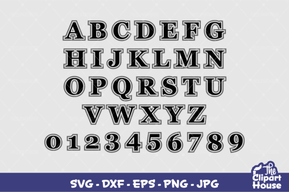 English Alphabet Graphics for Crafts