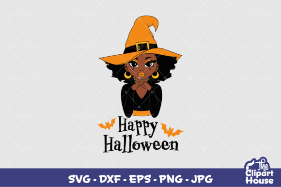 Happy Halloween Woman Graphics for Crafts