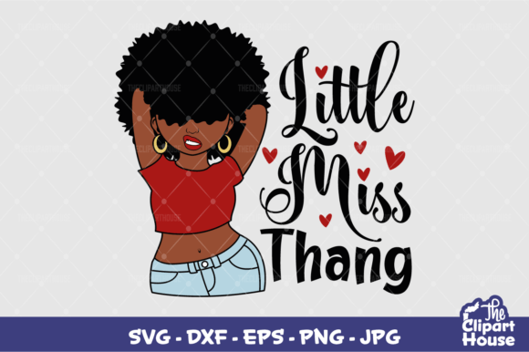 Little Miss Thang Woman Graphics for Modern Content Creators