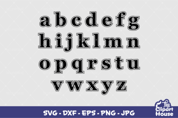 Lowercase Alphabet Graphics for Crafts