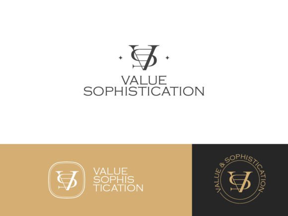 Premium Letter VS Business Logo Template Graphics