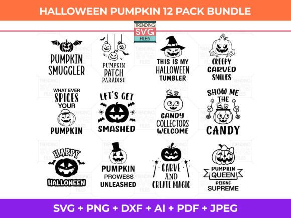 Pumpkin Halloween Party Graphics for Crafts