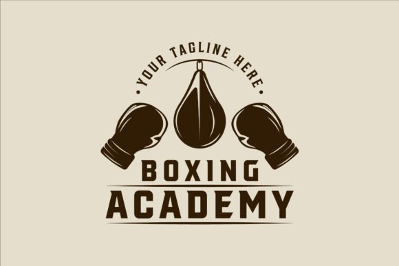 Speed Punch Bag and Gloves Logo Vintage Graphics