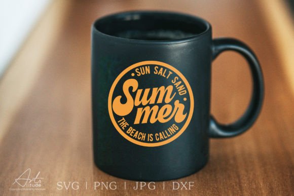 Summer Sublimation Design SVG PNG DXF for Graphics and Crafts